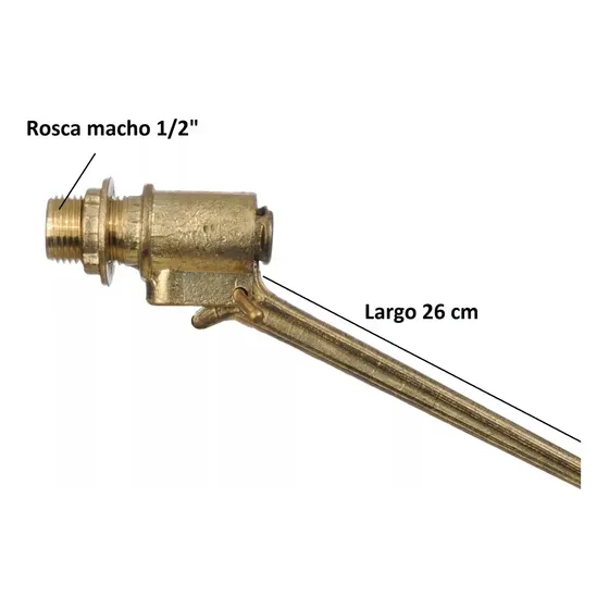 Flotante a Presión Bronce 1/2 Pulgada VML Online Brazo Largo para Tanque Agua