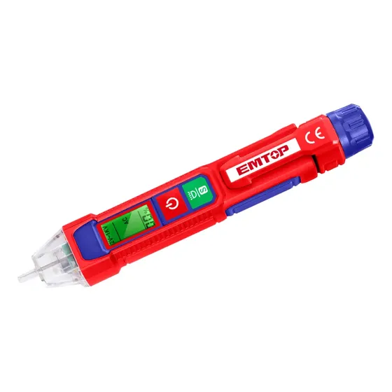 Detector De Voltaje Inalámbrico Emtop ETPL210003 12V-1000V Con Linterna LED