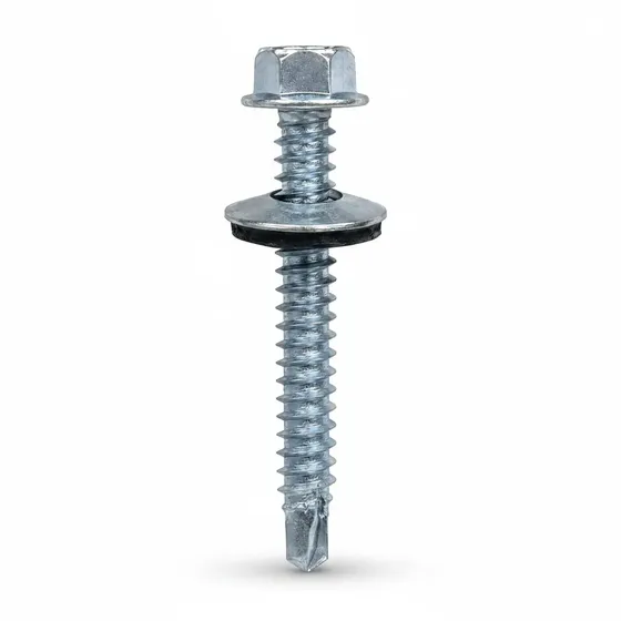 Tornillo Autoperforante Hexagonal Punta Mecha 14x2 1/2 X 100