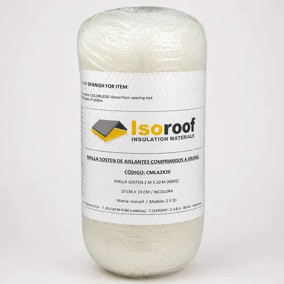 Rollo Red Malla sosten plastica para aislantes de techos y paredes 40m2 2x20m marca Isoroof