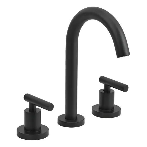 Griferia Baño Canilla Lavatorio Peirano Adra Black Vanitory 60-162N Acabado Mate Color Negro Cierre Ceramico