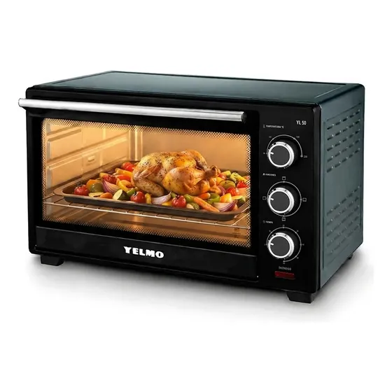 Horno De Mesa Eléctrico Yl50 50l Yelmo Cocina Negro