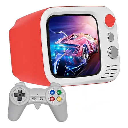 Mini Tv Consola Retro Portátil Doble Mando Plug & Play