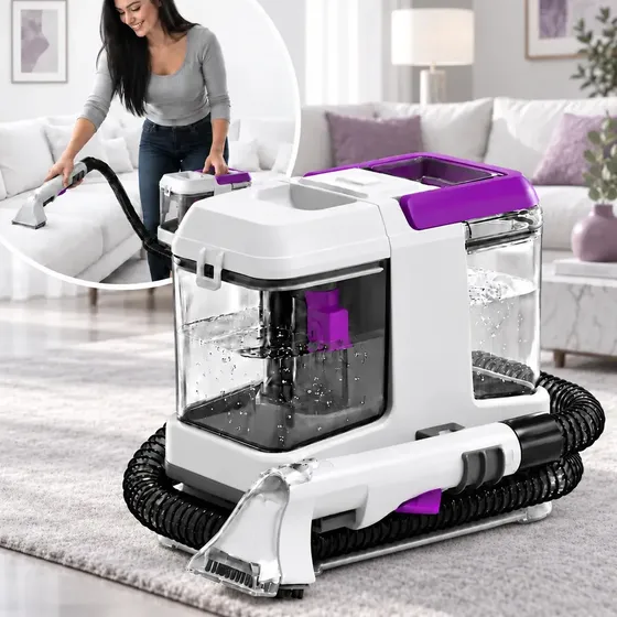 Hidroaspiradora Lavatapizados Trafolec Alfombras Tapizados Autos 400W Extractora Aspiradora Agua Polvo 800ml Limpieza Profunda Muebles Sillones Colchones Compacta Filtro Reutilizable