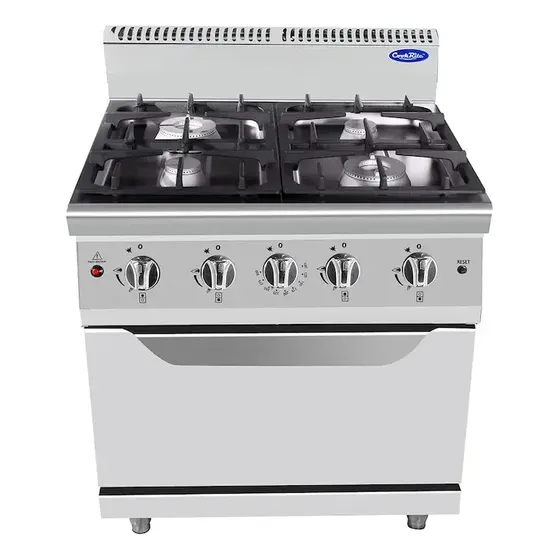 Cocina Industrial 80cm 4 Hornallas Horno Cookrite At9g4bo-2