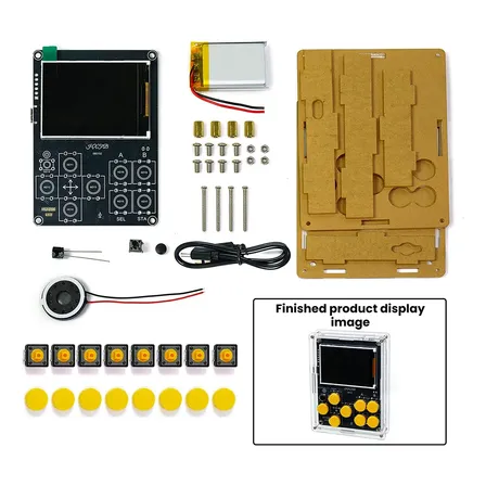 Kit Consola Lcd Electrónica Práctica Soldadura