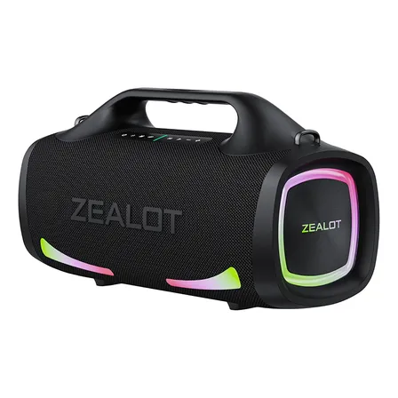 Parlante Bluetooth Portátil Zealot S79 Boombox 200 W Exterior Negro