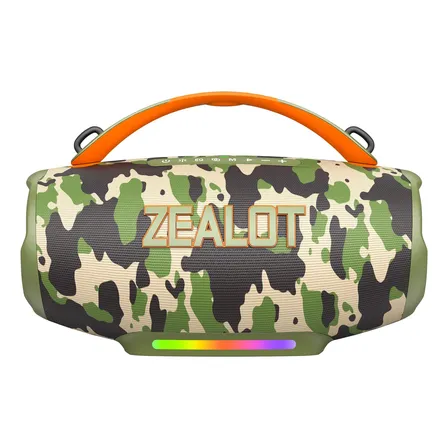 Parlante Portátil Bluetooth Zealot S167 200 W Subwoofer Con Manija Luz Led