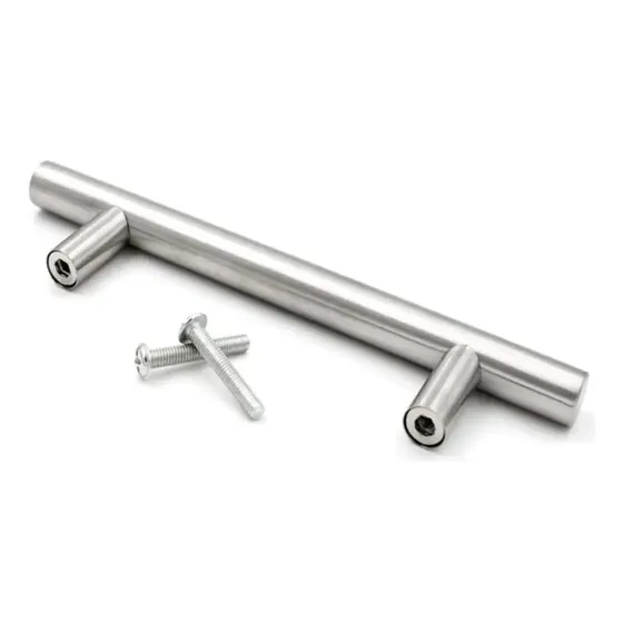Pack X10 Manijas Barral Tirador De Acero Inoxidable 15 Cm Diseño Moderno Para Puertas Cajones Muebles Cocina Placard Baño Resistente Facil De Instalar Color Plateado Levys Bazar