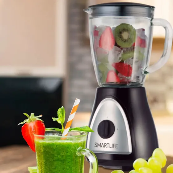 Licuadora Smartlife SL-BL1008B Jarra de Vidrio 1.5 L Negra