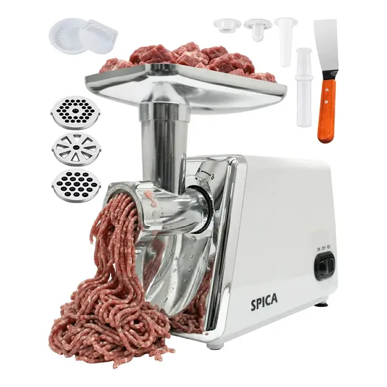 Picadora De Carne Electrica Moledora Spica S-50 Embutidora 220V Color Blanco