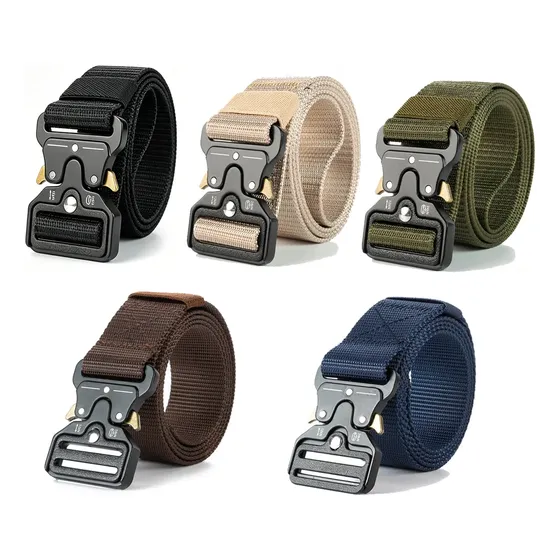 5pcs Cinturones Tácticos Para Hombre,resistente Y Duradero