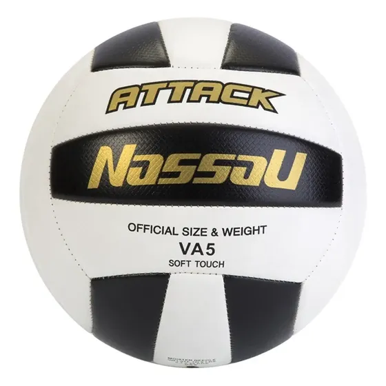 Pelota De Voley Tricolor N° 5 Medida Reglamentaria Recreativa Amateur Soft Touch Blanco Negro