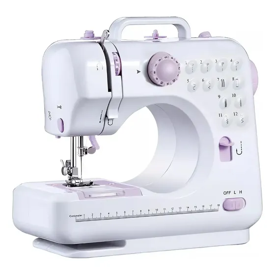 Maquina De Coser Portátil Mti 505 12 Puntadas C/pedal Color Blanco