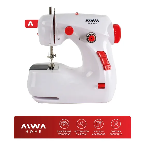Maquina De Coser Portátil Aiwa Costura Recta