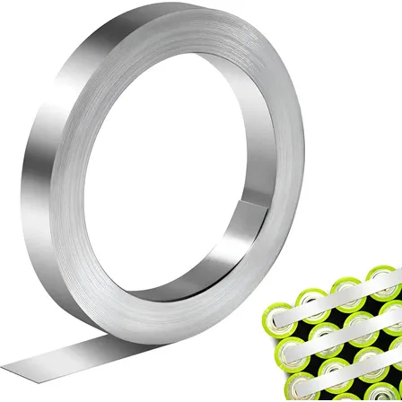 Cinta Níquel 0.1mm X 8mm X 10m Soldadora Punto Pilas 18650 Plateado
