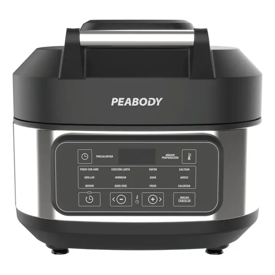 Freidora De Aire Sin Aceite Olla Multifunción Peabody Pe-afm01n 6 Litros Negro