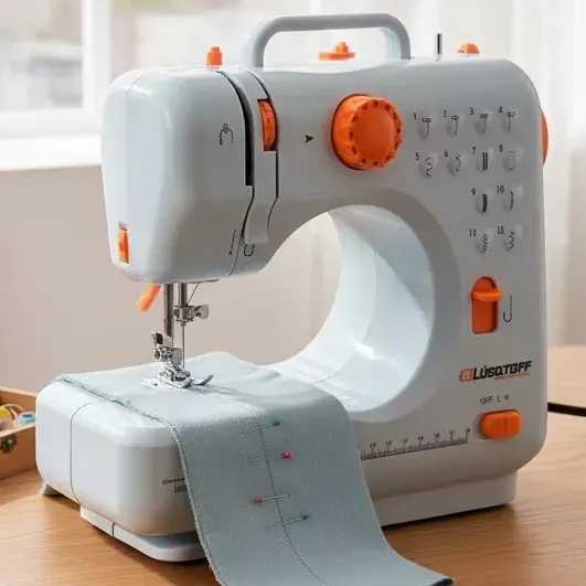 Maquina De Coser Portatil Puntadas Con Pedal Con Reversa