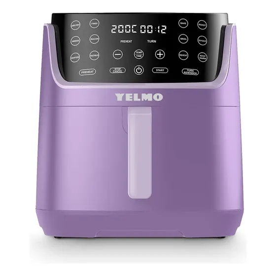 Freidora De Aire Digital Yelmo 1700 W Fr-7313 9lts Pantalla Táctil Color Lila
