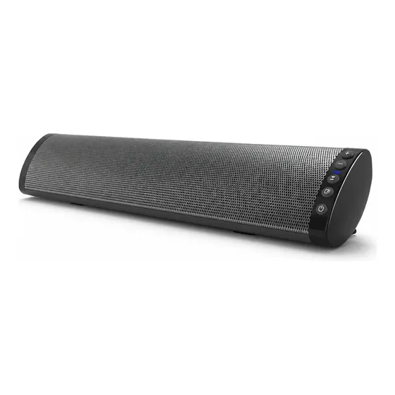 Soundbar Inalámbrica Recargable 20w Usb Tf Aux Negro
