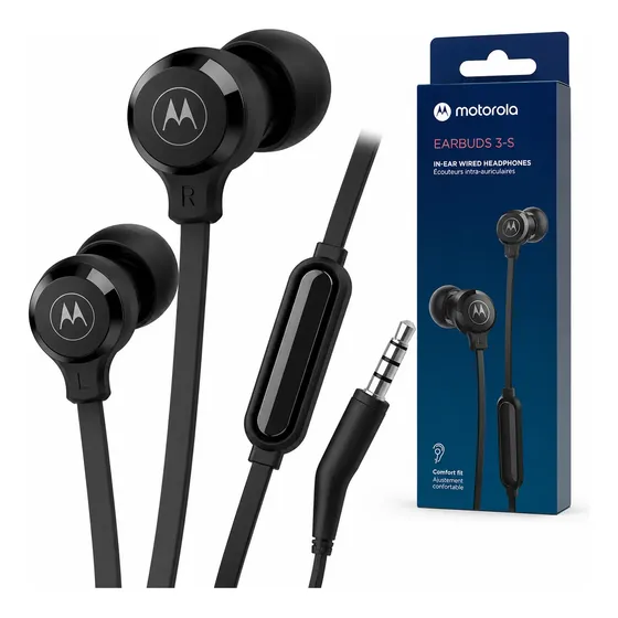 Auriculares Motorola Earbuds 3-s Audifonos Cable Jack 3.5mm