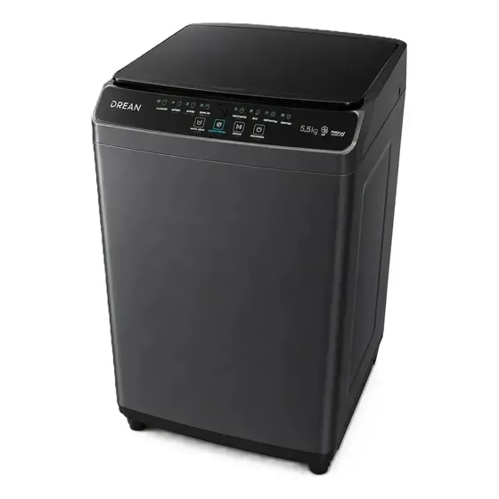 Lavarropas Automatico Drean Superior Lpdru0670ilgo 5,5kg Negro