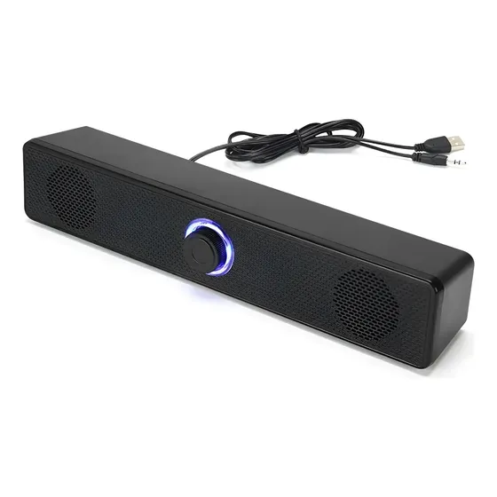 Barra De Sonido Para Pc, Altavoz Con Cable, Barra De Sonido  As Shown