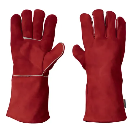 Guante Rojo Carnaza Soldador 19458