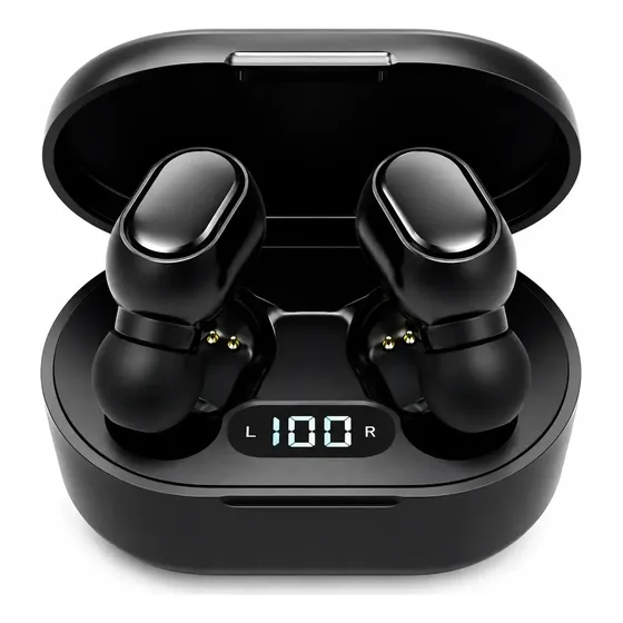 Auriculares Bluetooth Exxtra Tech E6s In-ear TWS con Micrófono y Estuche de Carga