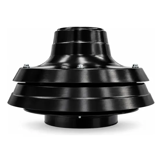 Extractor Para Parrilla 10 Pulgadas 25 Cm - Motor Potenciado Weg De 320 Watts - 2 Rodamientos Blindados Negro
