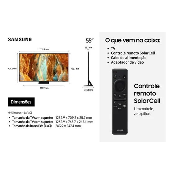 Televisor Samsung Vision Ai 55 Neo Qled 4k QN70f 2025