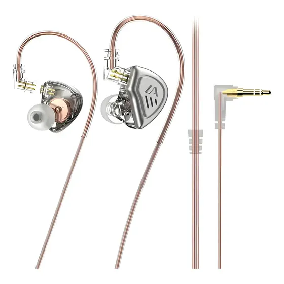 Auriculares Lafitear Ld3-c Hifi Gamer Dj Monitoreo Profesional Doble Driver Sonido Cristalino