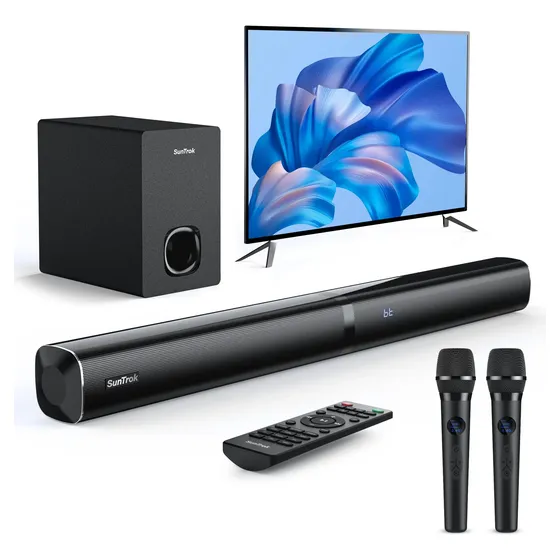 Barra De Sonido De Karaoke Con Subwoofer Para Tv: Barra De