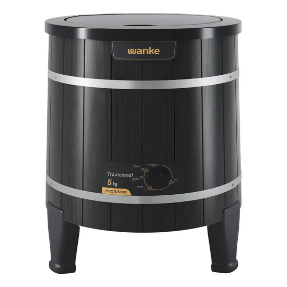 Lavarropas Semiautomático Tradicional Evolución 5kg Wanke Lwtr050aearb Negro