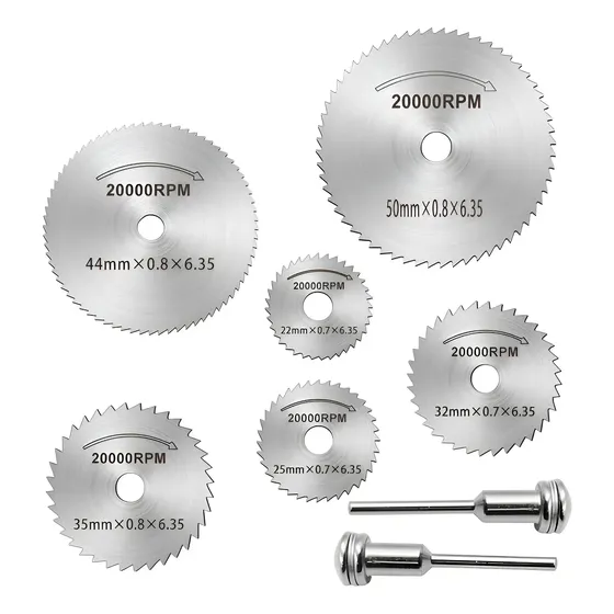 Kit 8pz Discos Corte De Mini Torno Sierra Minitorno Dentados