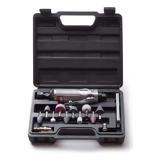 Amoladora Recta Neumatica Bremen® Kit 16 Pz Matriceria Torno
