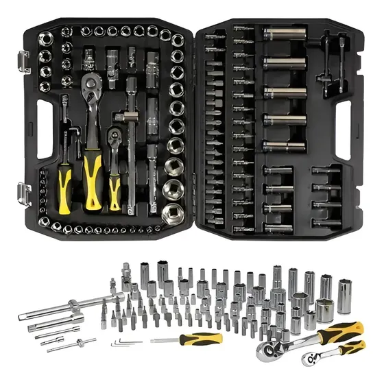 Juego Set Caja De Tubos Enc. 1/4 Y 1/2 Crossmaster 107 Pzas