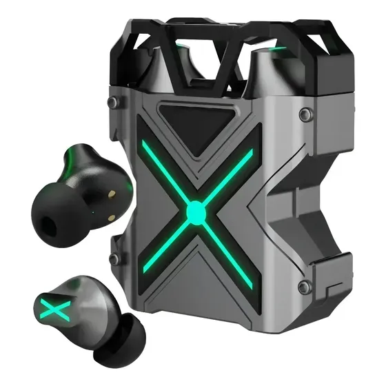 Audifonos Inalambricos Trymiss Bluetooth Con Cancelación De Ruido Con Microfono Rgb Negro