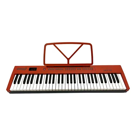Teclado Órgano 61 Teclas 5 Octavas Sunset Sk230 + Fuente Rojo