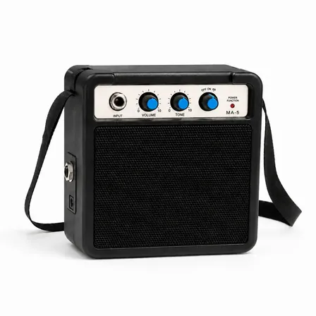 Amplificador Portátil 5w Para Guitarra Con Distorsión Negro