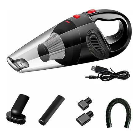 Aspiradora Portátil Batería Duradera Carga Usb Con Luz Negro