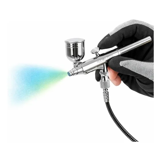 Pistola Aerógrafo Hamilton Profesional Para Pintura/detalles