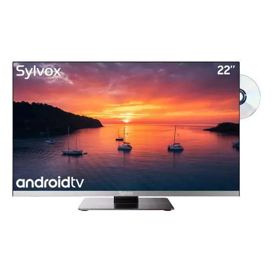Televisor Sylvox Smart De 22 Pulgadas, 12 V, Fhd, 1080p, Con