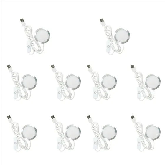 Kit De 10 Lámparas Led Diy: Solo Accesorios De Hardware, No