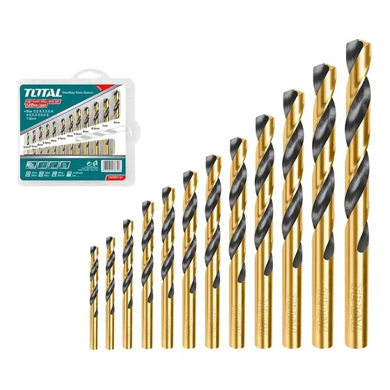 Kit Juego 12 Mechas Hss Acero Rapido De 2 Mm A 8 Mm P/ Metal