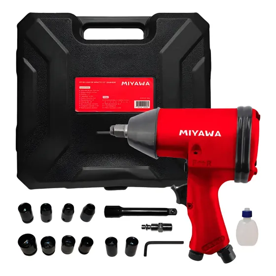 Kit Llave De Impacto Neumatica Pistola 1/2 Pulg 330nm Torque