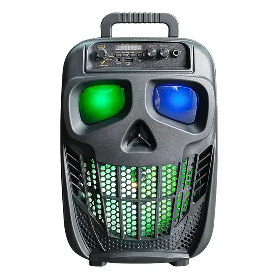 Parlante Bluetooth Calavera Ql-1803 Con Micrófono Karaoke