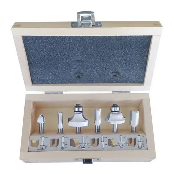 Juego Set Fresas Madera Makita 6 Piezas Profesional 53578