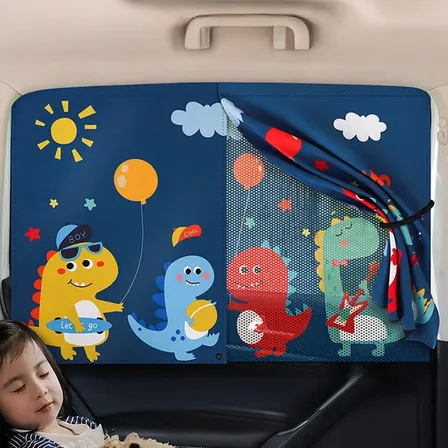 Parasol Malla Doble Capa Para Ventanilla Auto