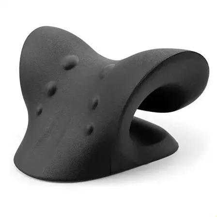 Almohada Estiradora Cervical Masajeadora Negro